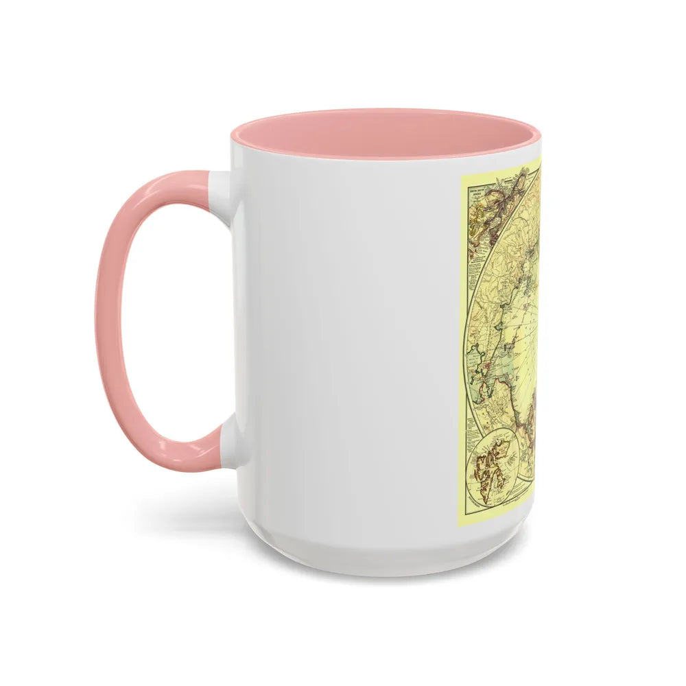 North Pole (1907) (Map) Accent Coffee Mug-Go Mug Yourself