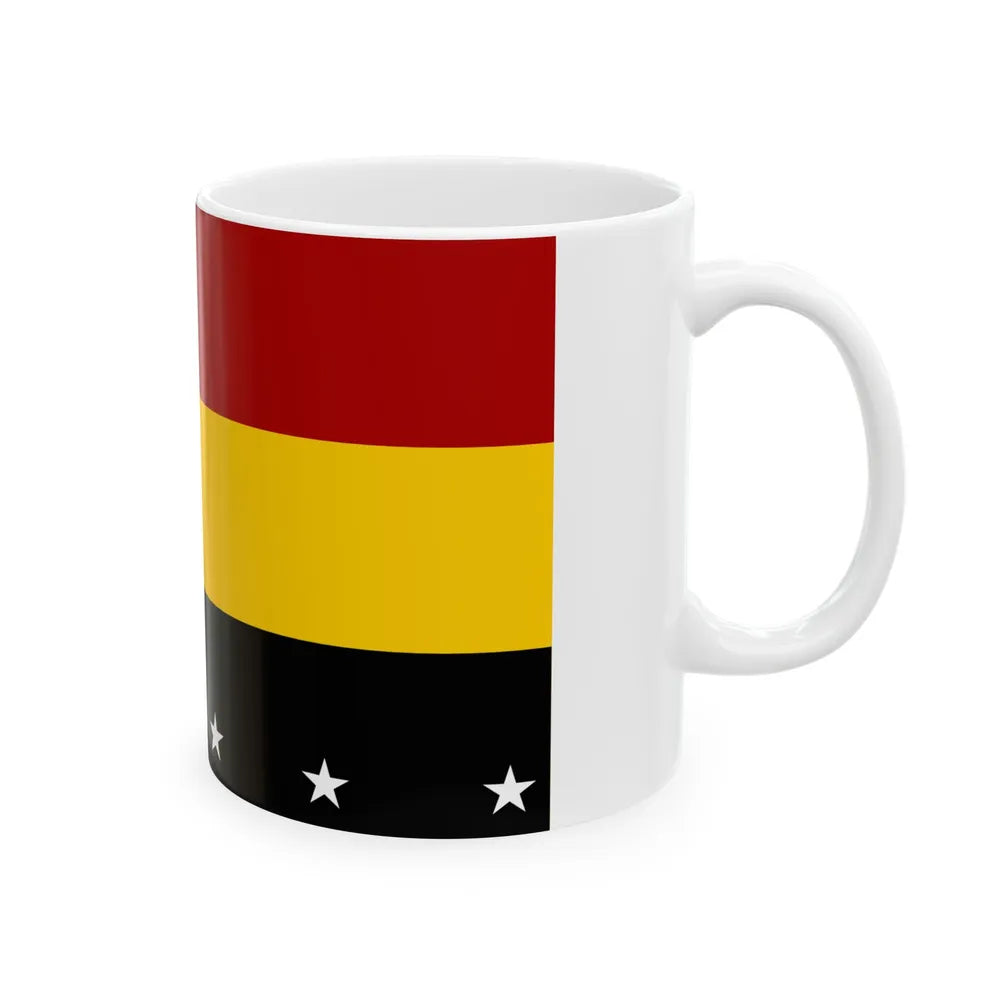 Flag of Madang Papa New Guinea - White Coffee Mug-Go Mug Yourself