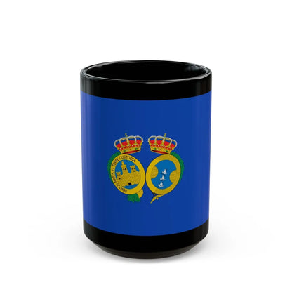 Flag of De Huelva Spain - Black Coffee Mug-15oz-Go Mug Yourself