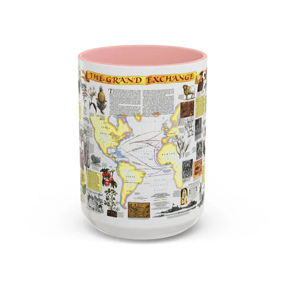 The Grand Exchange (1992) (Map) Accent Coffee Mug-15oz-Pink-Go Mug Yourself