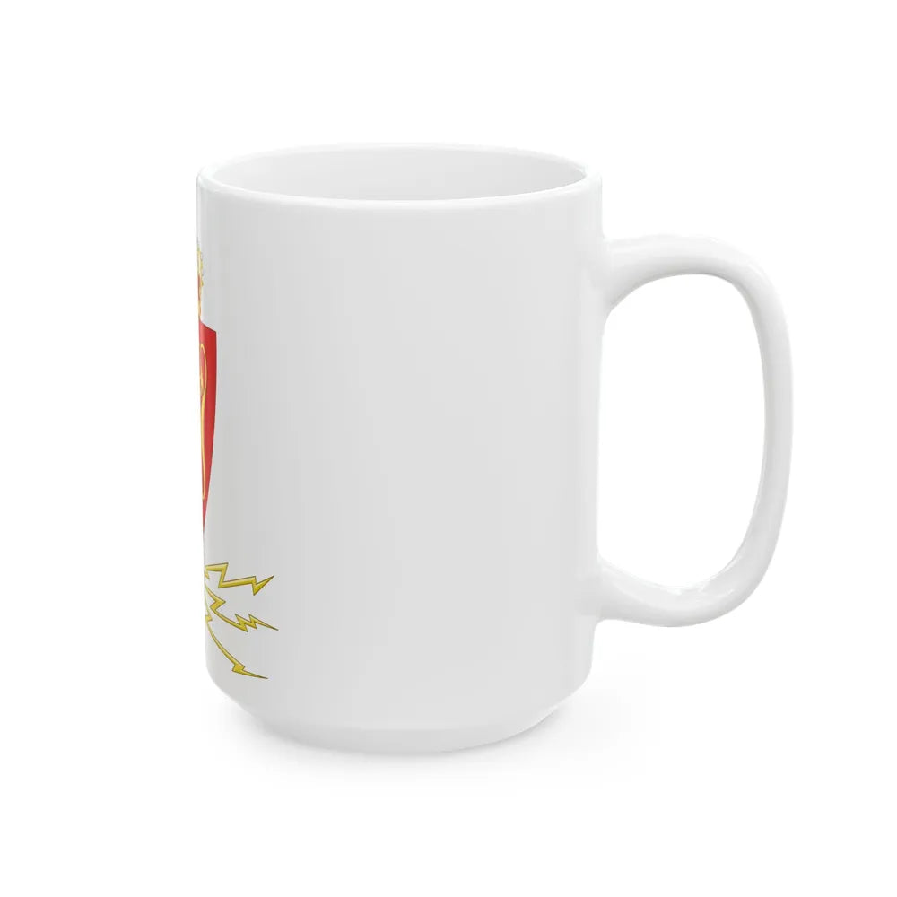 Coat of arms of the Norwegian Telegraph Administration - White Coffee Mug-Go Mug Yourself