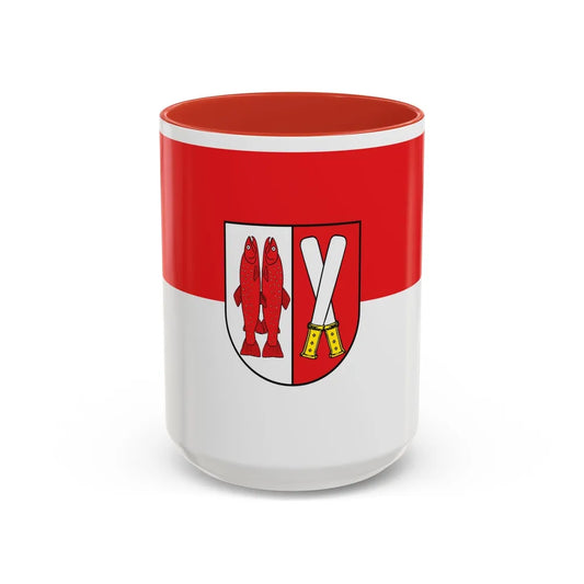 Flag of Harz Germany - Accent Coffee Mug-15oz-Red-Go Mug Yourself