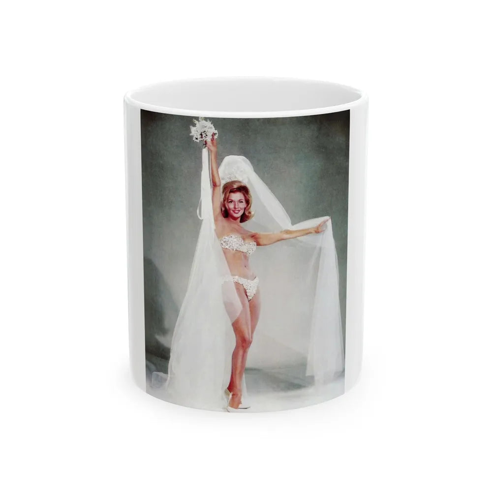 Nancy Kovack #22 (Vintage Female Icon) White Coffee Mug-11oz-Go Mug Yourself