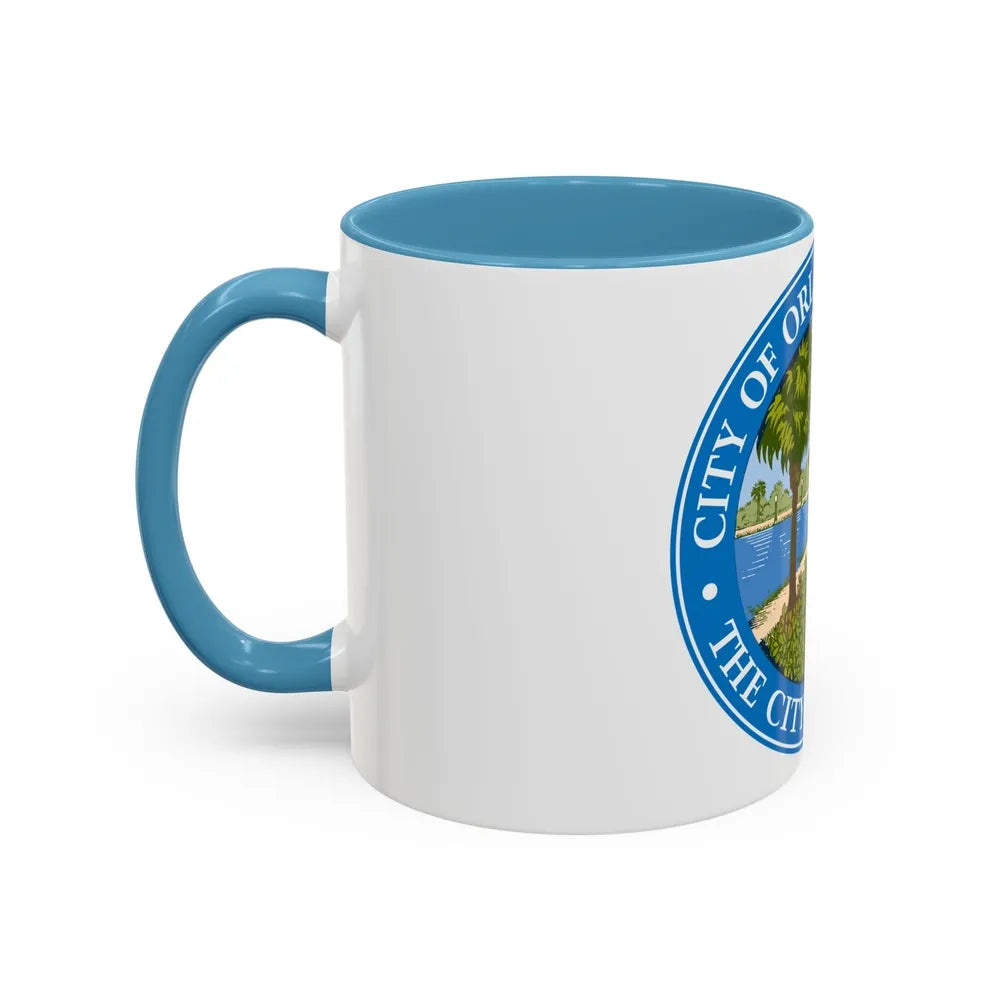 Seal of Orlando Florida - Accent Coffee Mug-Go Mug Yourself