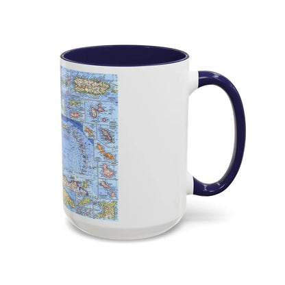 West Indies (1962) (Map) Accent Coffee Mug-Go Mug Yourself