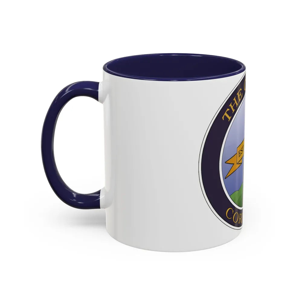 Seal of Corning NY - Accent Coffee Mug-Go Mug Yourself