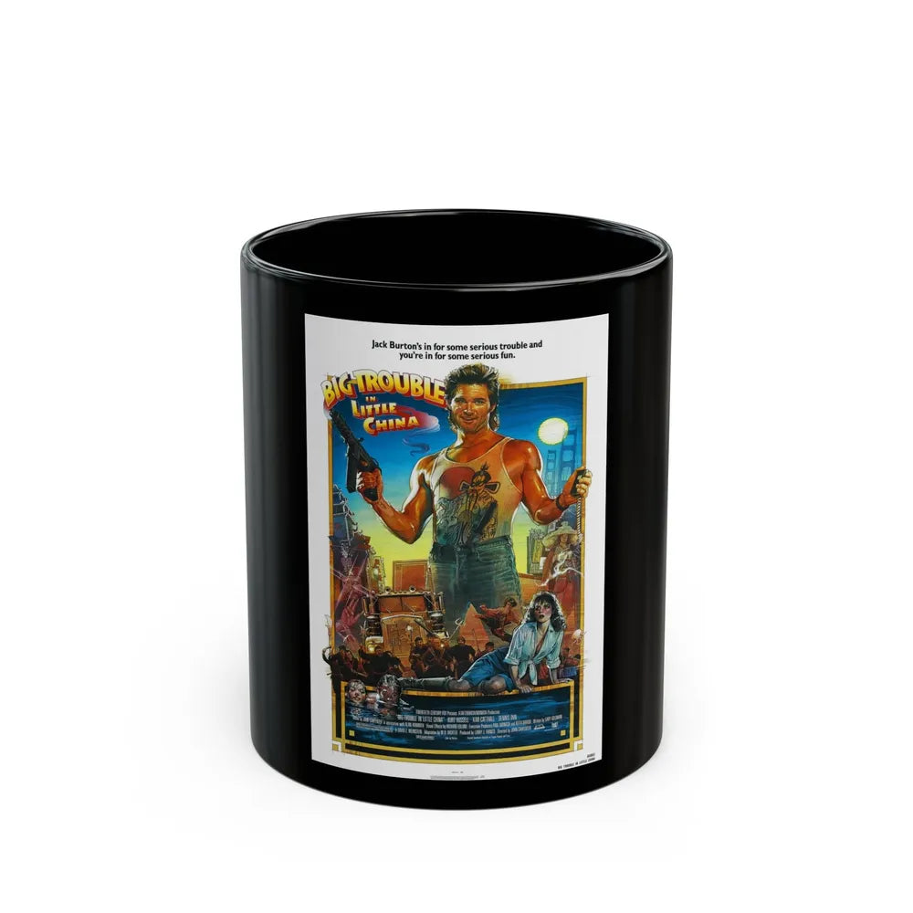 BIG TROUBLE IN LITTLE CHINA (2) 1986 Movie Poster - Black Coffee Mug-11oz-Go Mug Yourself