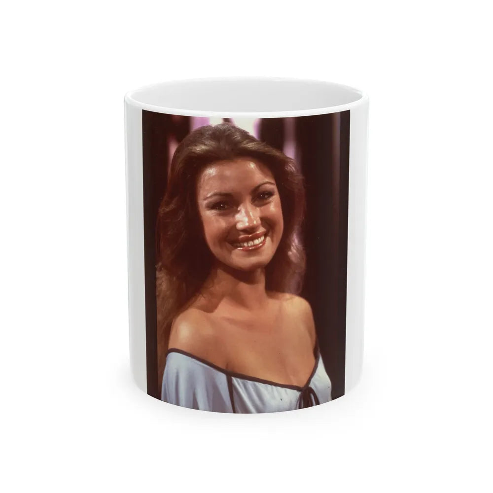 Jane Seymour #29 (Vintage Female Icon) White Coffee Mug-11oz-Go Mug Yourself