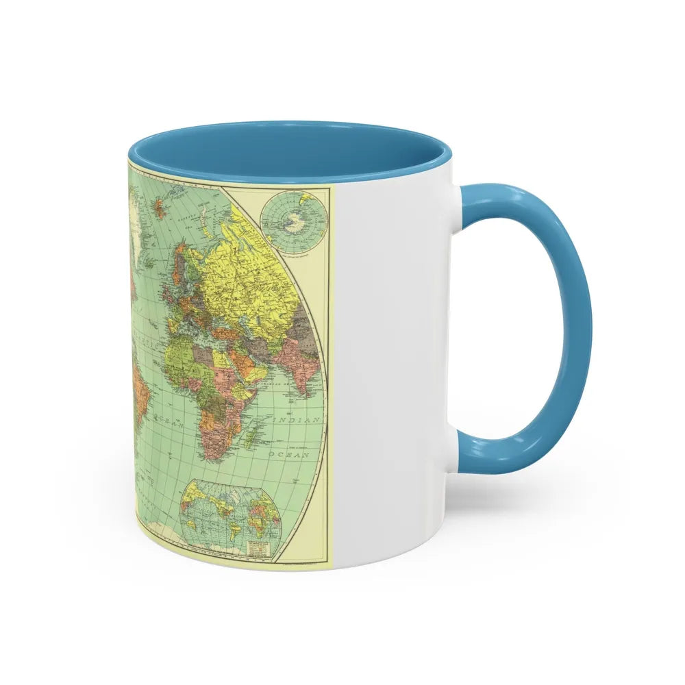 World Map (1932) (Map) Accent Coffee Mug-Go Mug Yourself