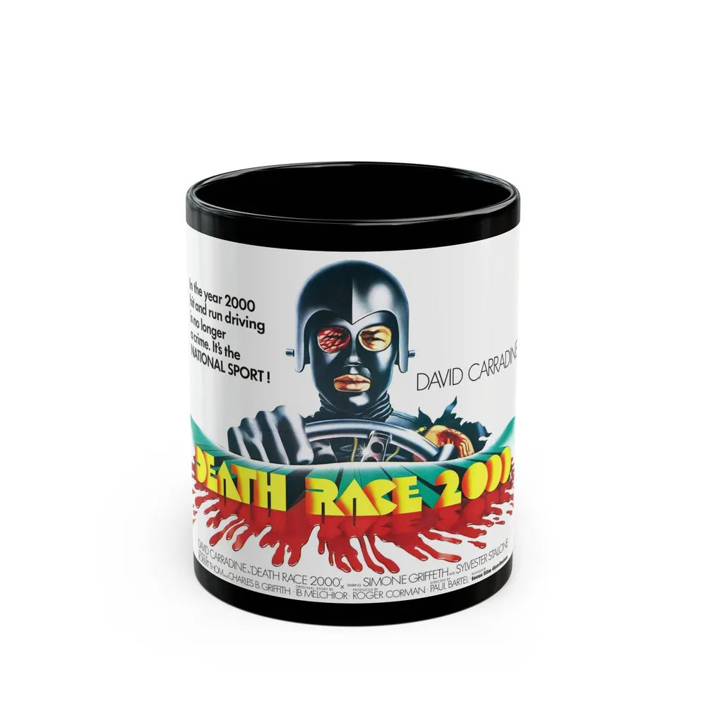 DEATH RACE 2000 (2) 1975 Movie Poster - Black Coffee Mug-11oz-Go Mug Yourself