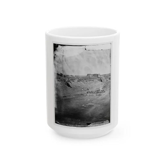 Fort Pulaski, Ga. Interior View Of Rear Parapet (U.S. Civil War) White Coffee Mug-15oz-Go Mug Yourself