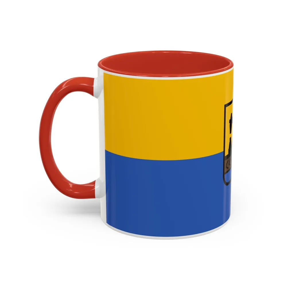 Flag of Katowice Poland - Accent Coffee Mug-Go Mug Yourself