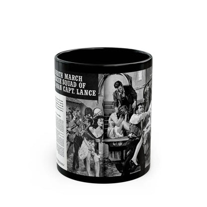 Death March Rescue Squad of Wild Man Capt. Lance, For Men Only, March 1961 - Black Coffee Mug-11oz-Go Mug Yourself