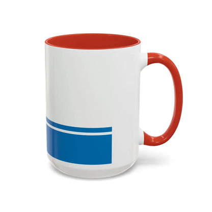 Flag of Gdynia Poland - Accent Coffee Mug-Go Mug Yourself