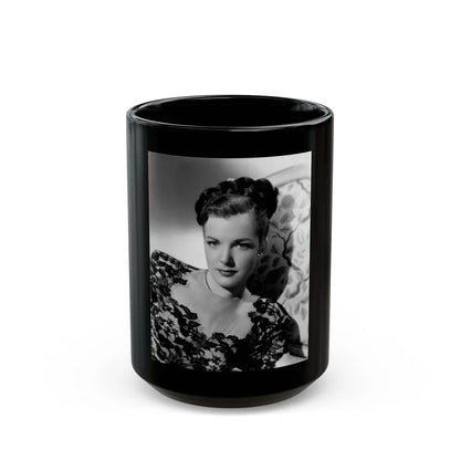 Cathy Downs #20 (Vintage Female Icon) Black Coffee Mug-15oz-Go Mug Yourself