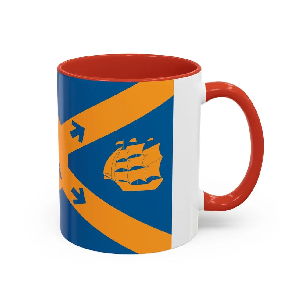 Flag of Halifax Canada - Accent Coffee Mug-Go Mug Yourself