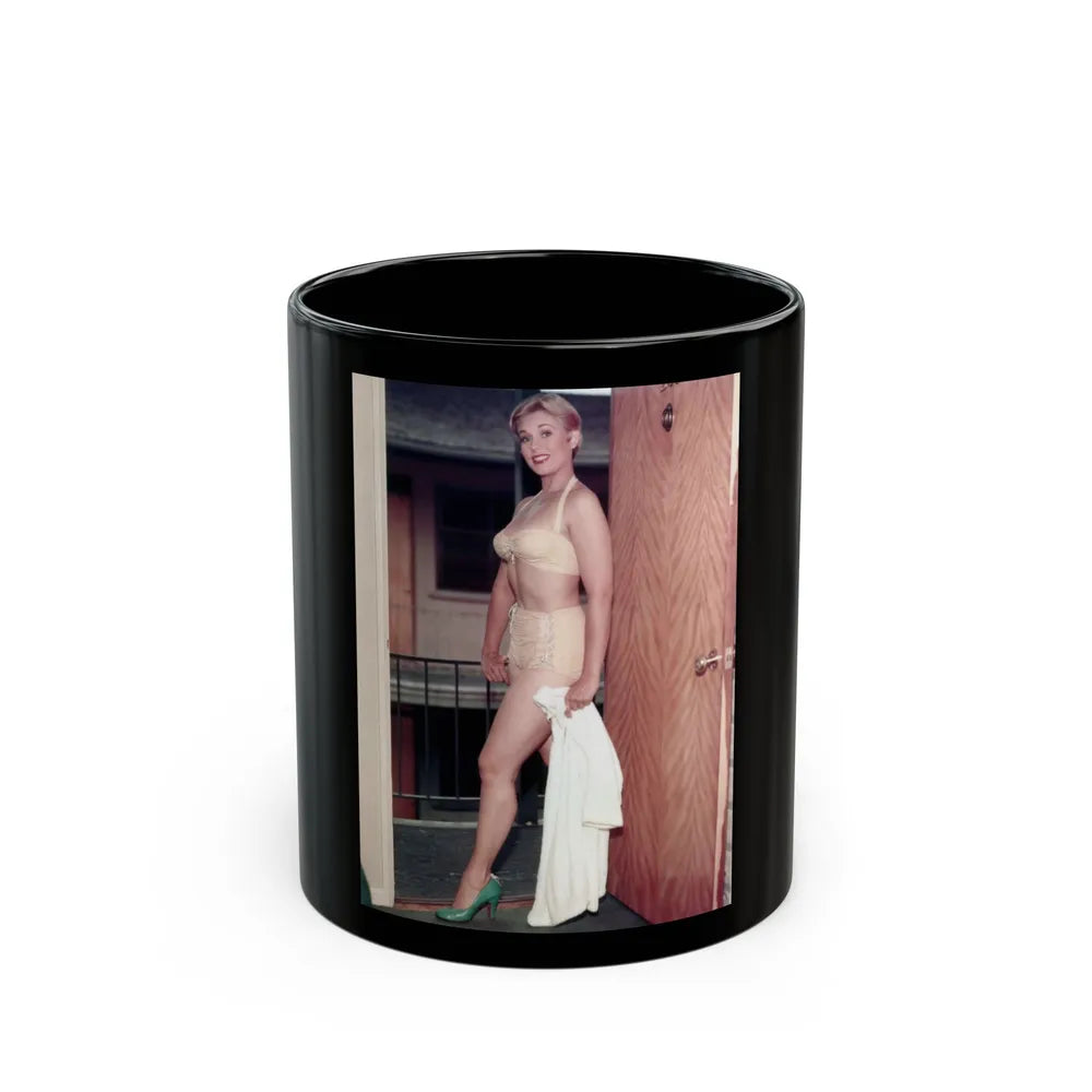 Kim Novak #325 (Vintage Female Icon) Black Coffee Mug-11oz-Go Mug Yourself