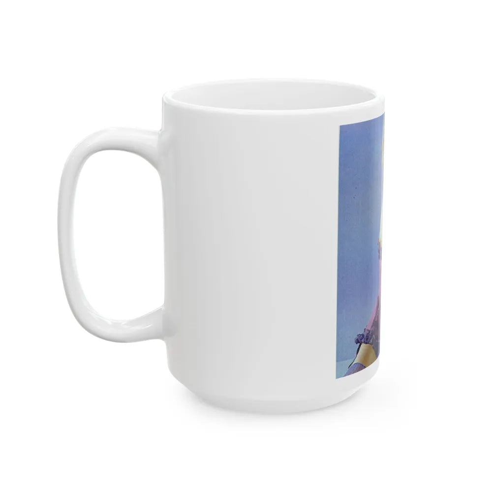 Linda Blair #139 - Partially Topless (Vintage Female Icon) White Coffee Mug-Go Mug Yourself