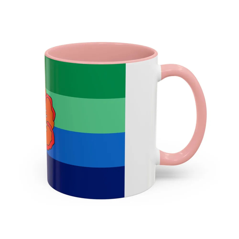 Flag of Angaur Palau - Accent Coffee Mug-Go Mug Yourself