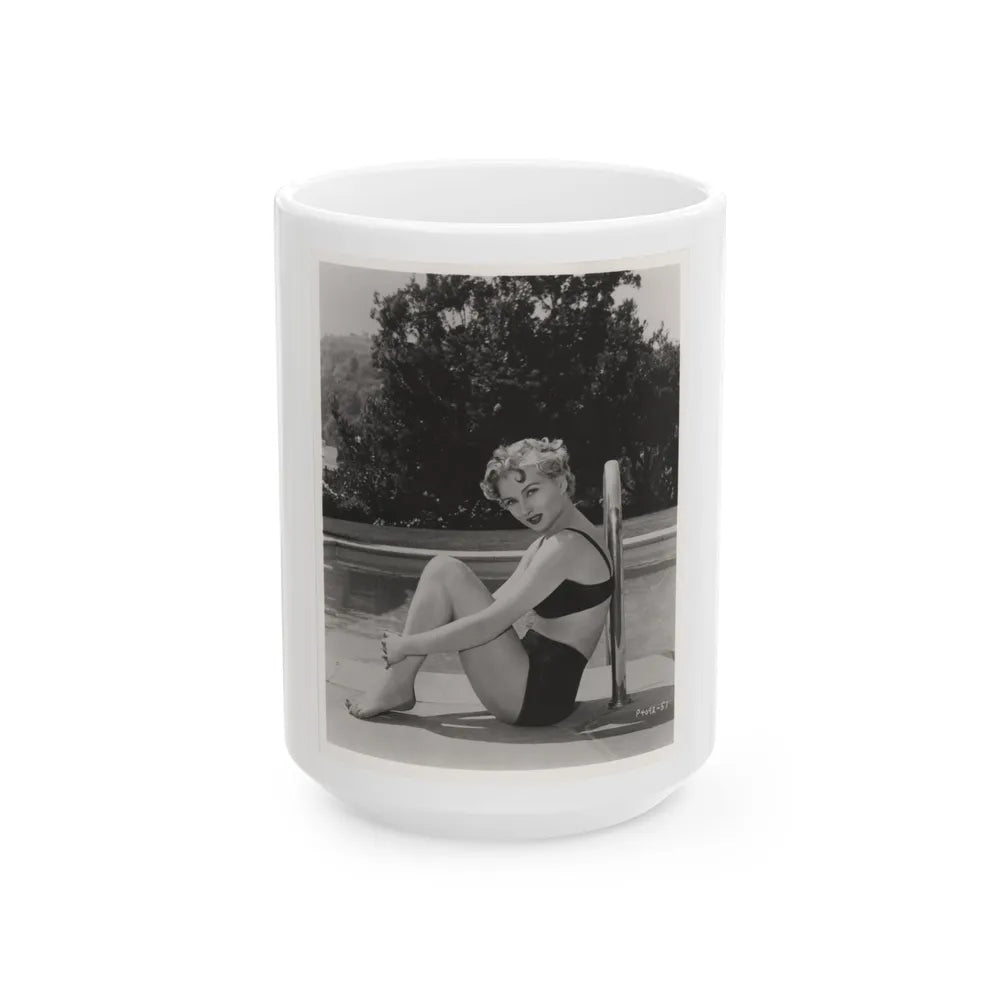 Carol Ohmart #66 - 50's Era Pin-Up Photo High Quality Re-Print (Vintage Female Icon) White Coffee Mug-15oz-Go Mug Yourself