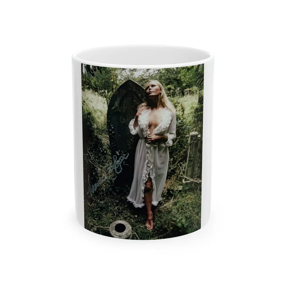 Veronica Carlson #99 (Vintage Female Icon) White Coffee Mug-11oz-Go Mug Yourself