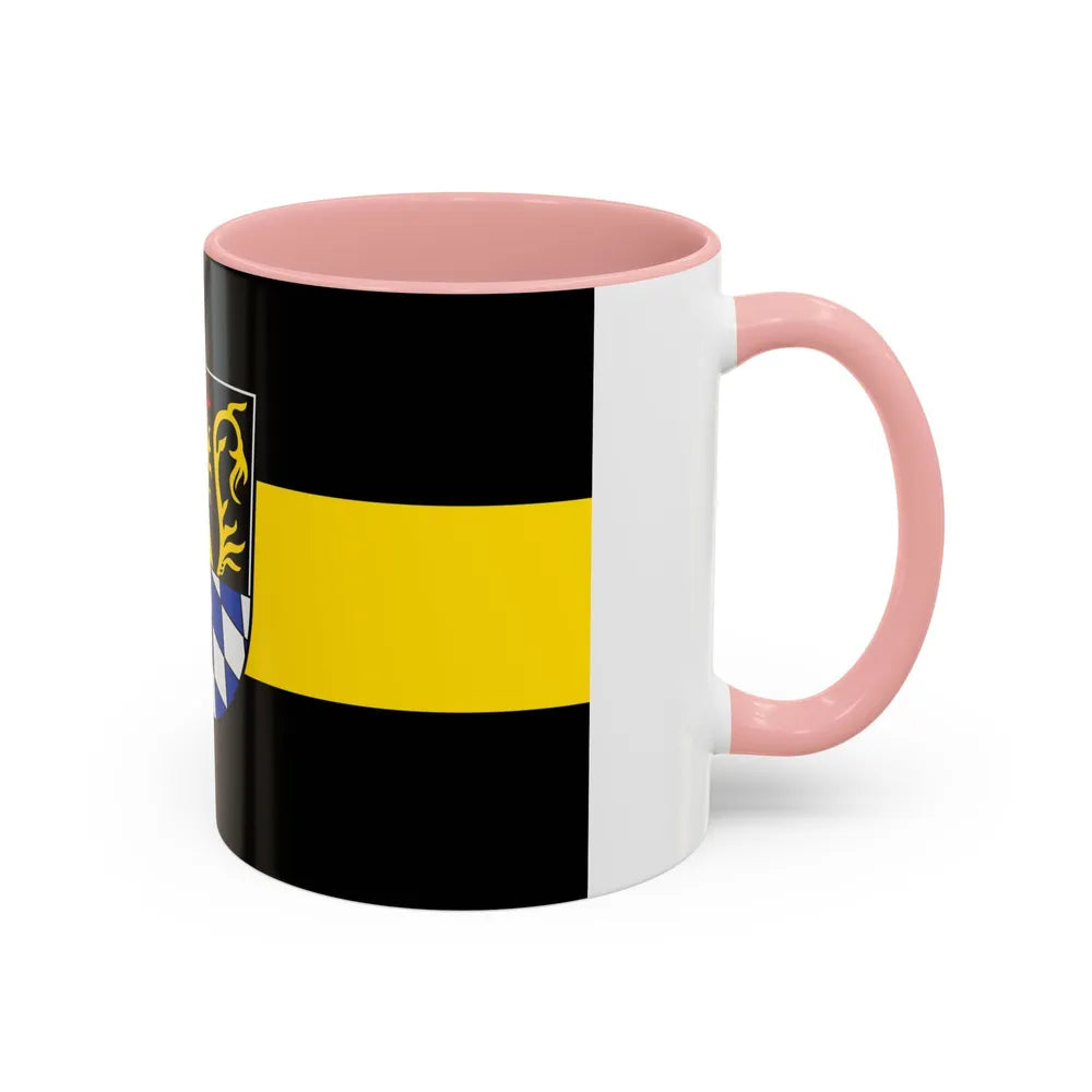 Flag of Amberg Germany - Accent Coffee Mug-Go Mug Yourself