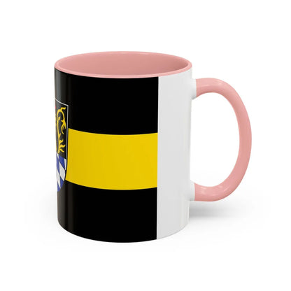 Flag of Amberg Germany - Accent Coffee Mug-Go Mug Yourself