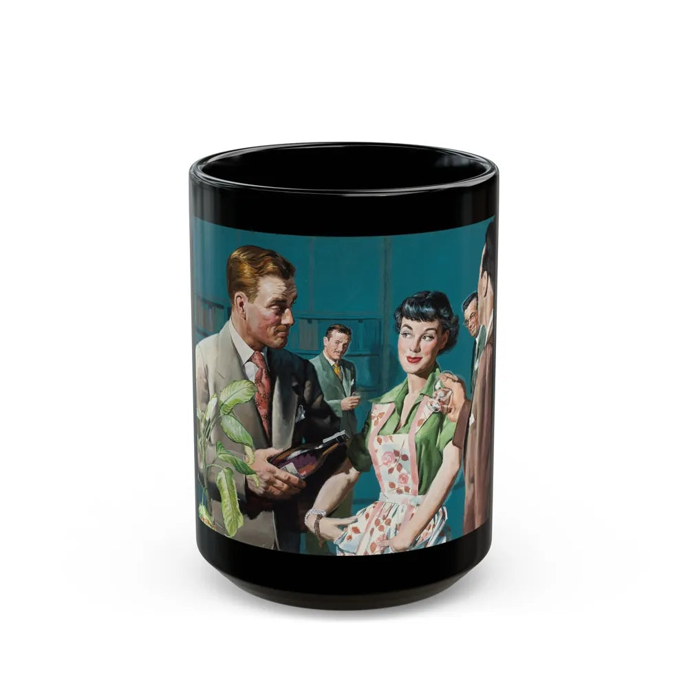 Female Conspiracy, The Saturday Evening Post magazine story illustration - Black Coffee Mug-15oz-Go Mug Yourself