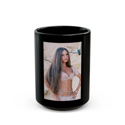 Jane Seymour #81 (Vintage Female Icon) Black Coffee Mug-15oz-Go Mug Yourself