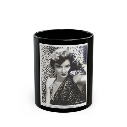 Carol Ohmart #03 (Vintage Female Icon) Black Coffee Mug-11oz-Go Mug Yourself