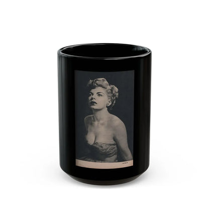 Barbara Nichols #421 - Page 2 of 6 with, 1 B&W Photo from PHOTO Digest Mag. Nov. '53 (Vintage Female Icon) Black Coffee Mug-15oz-Go Mug Yourself