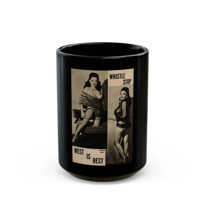 Evelyn West #25 - (Vintage Female Icon) Black Coffee Mug-15oz-Go Mug Yourself