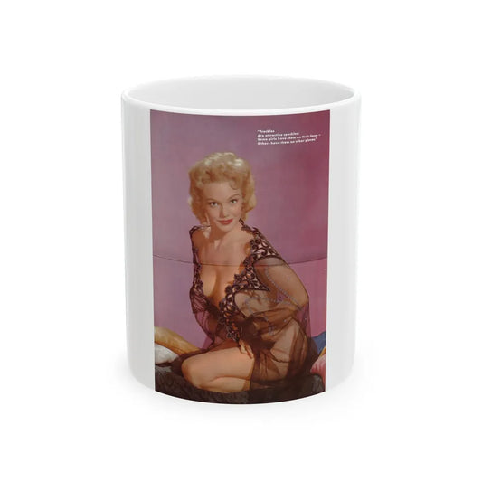 Lee Wilson #04 - 1 Color Centerfold from Escapade's Chocicest Mag. Fall '56 (Vintage Female Icon) White Coffee Mug-11oz-Go Mug Yourself