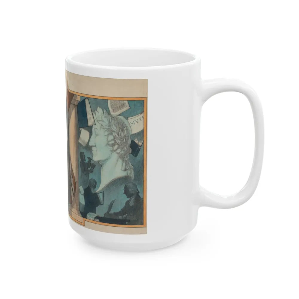 George Washington, probable New York Herald Tribune Magazine cover - White Coffee Mug-Go Mug Yourself