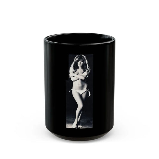 Julie Ege #126 (Vintage Female Icon) Black Coffee Mug-15oz-Go Mug Yourself