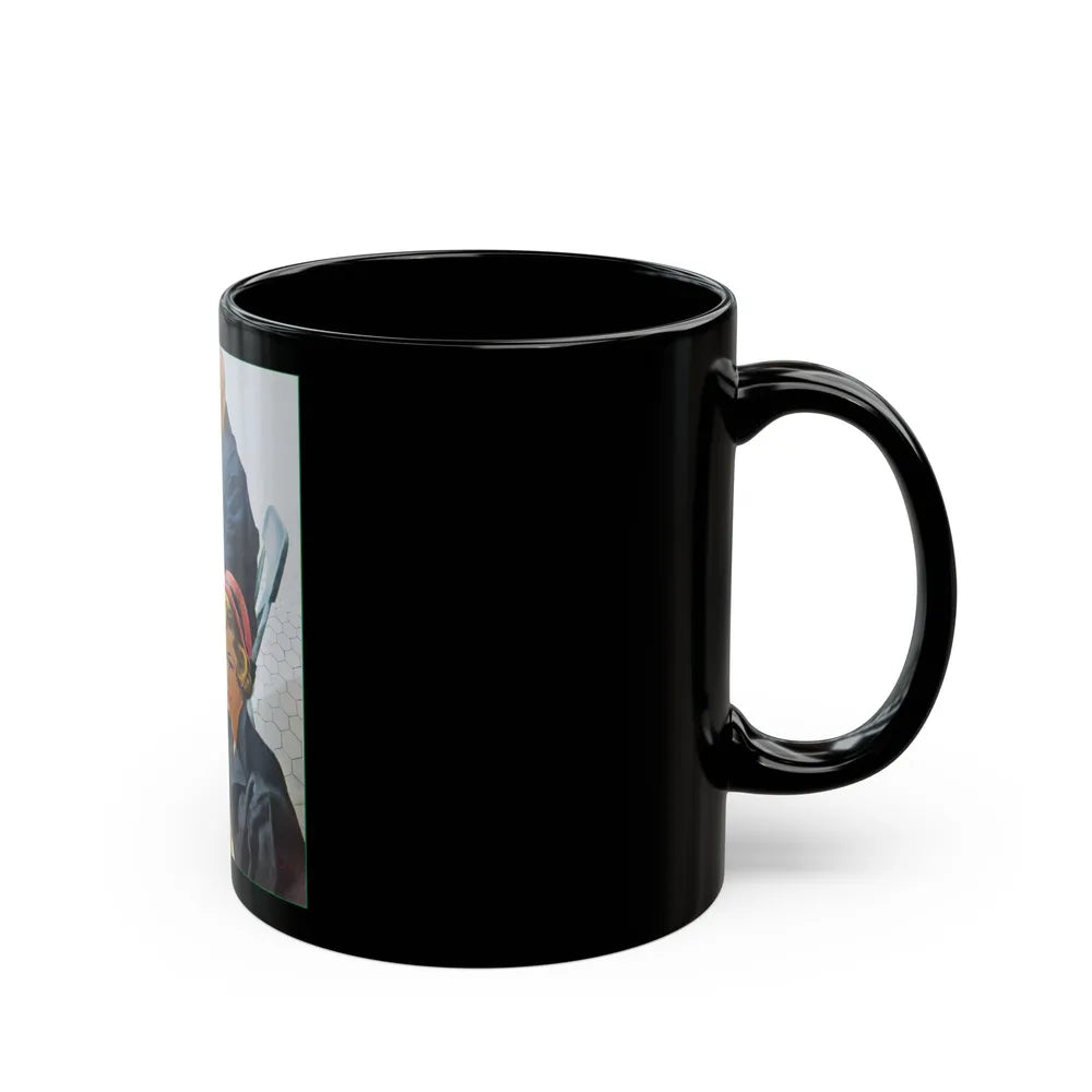 Burden On The Family by Pat Frank, 1950 - Black Coffee Mug-Go Mug Yourself