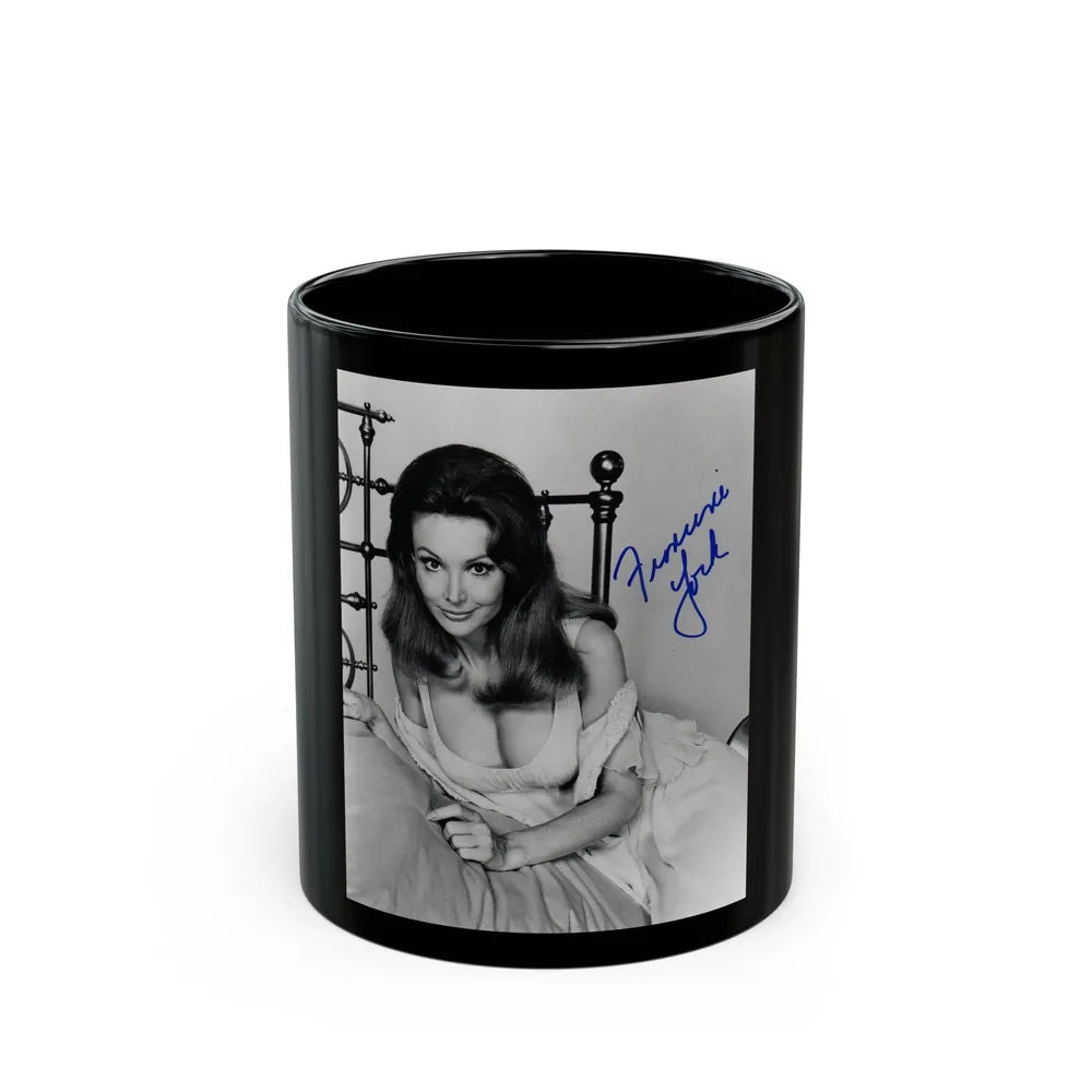 Francine York #50 (Vintage Female Icon) Black Coffee Mug-11oz-Go Mug Yourself