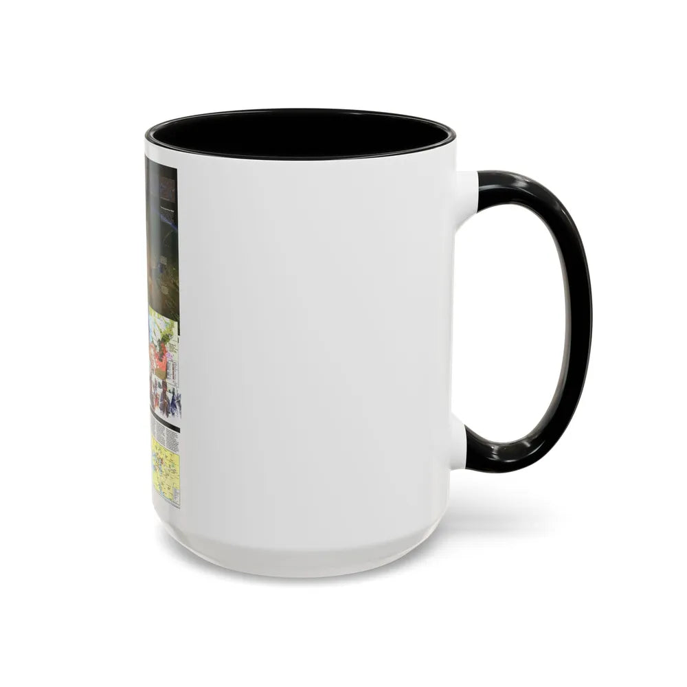 Caspian Sea (1999) (Map) Accent Coffee Mug-Go Mug Yourself