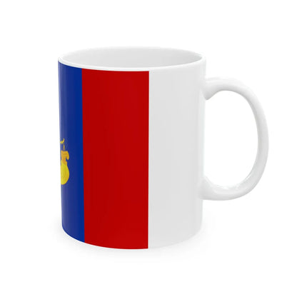 Flag of Kostroma Oblast Russia - White Coffee Mug-Go Mug Yourself