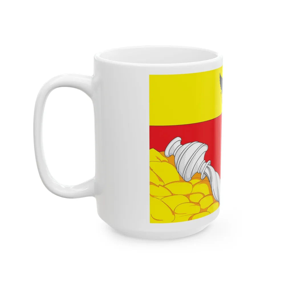 Flag of Voronezh Russia - White Coffee Mug-Go Mug Yourself