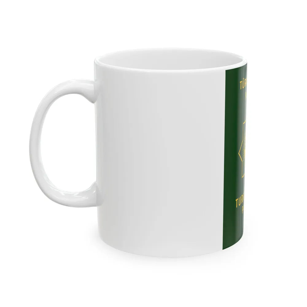 Turkmen Passport - White Coffee Mug-Go Mug Yourself