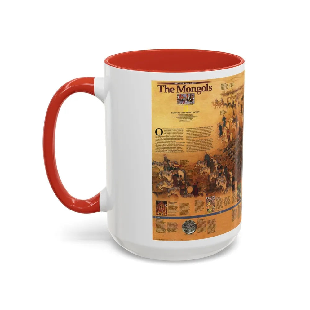 Mongols, The (1996) (Map) Accent Coffee Mug-Go Mug Yourself