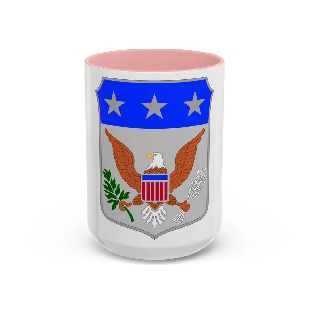 War College (U.S. Army) Accent Coffee Mug-15oz-Pink-Go Mug Yourself