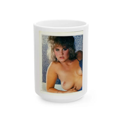 Linda Blair #219 - Topless (Vintage Female Icon) White Coffee Mug-15oz-Go Mug Yourself