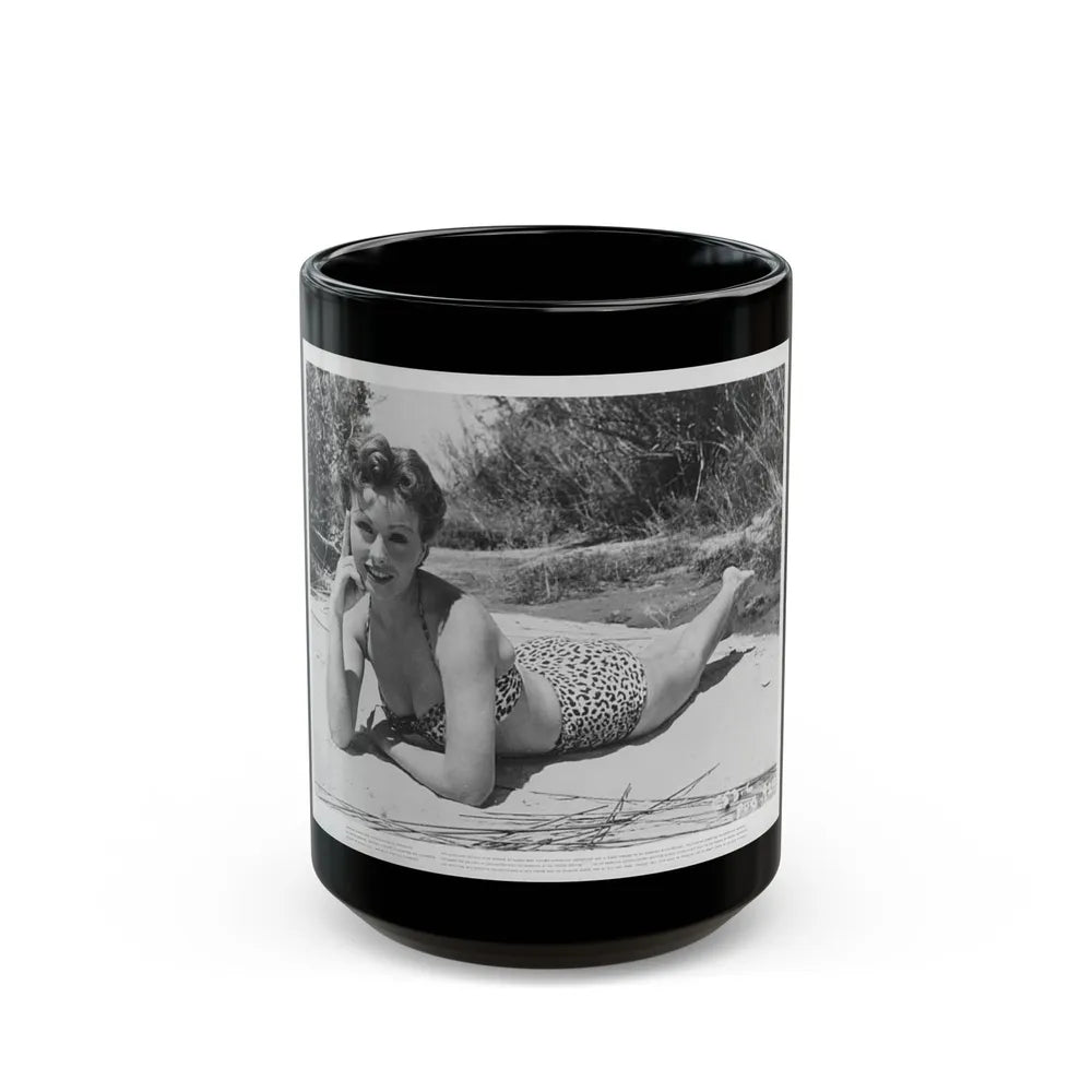 Jeanne Crain #81 (Vintage Female Icon) Black Coffee Mug-15oz-Go Mug Yourself