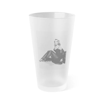 Leslie Parrish #01 (Vintage Female Icon) Frosted Pint 16oz-16oz-Frosted-Go Mug Yourself