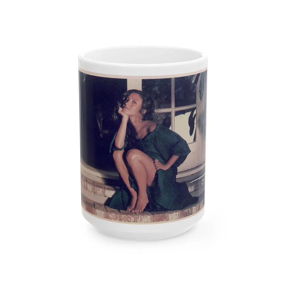 Jane Seymour #51 (Vintage Female Icon) White Coffee Mug-15oz-Go Mug Yourself