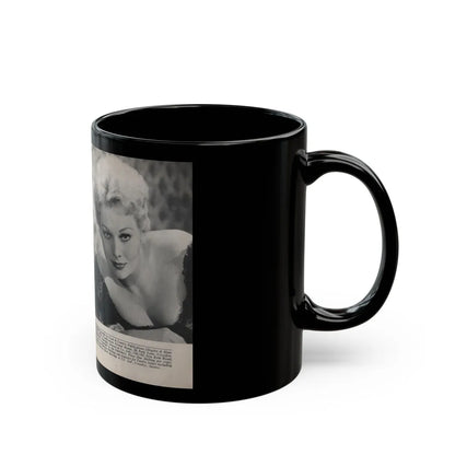 Kim Novak #169 - Scanned Mag. 66 Photos (Vintage Female Icon) Black Coffee Mug-Go Mug Yourself