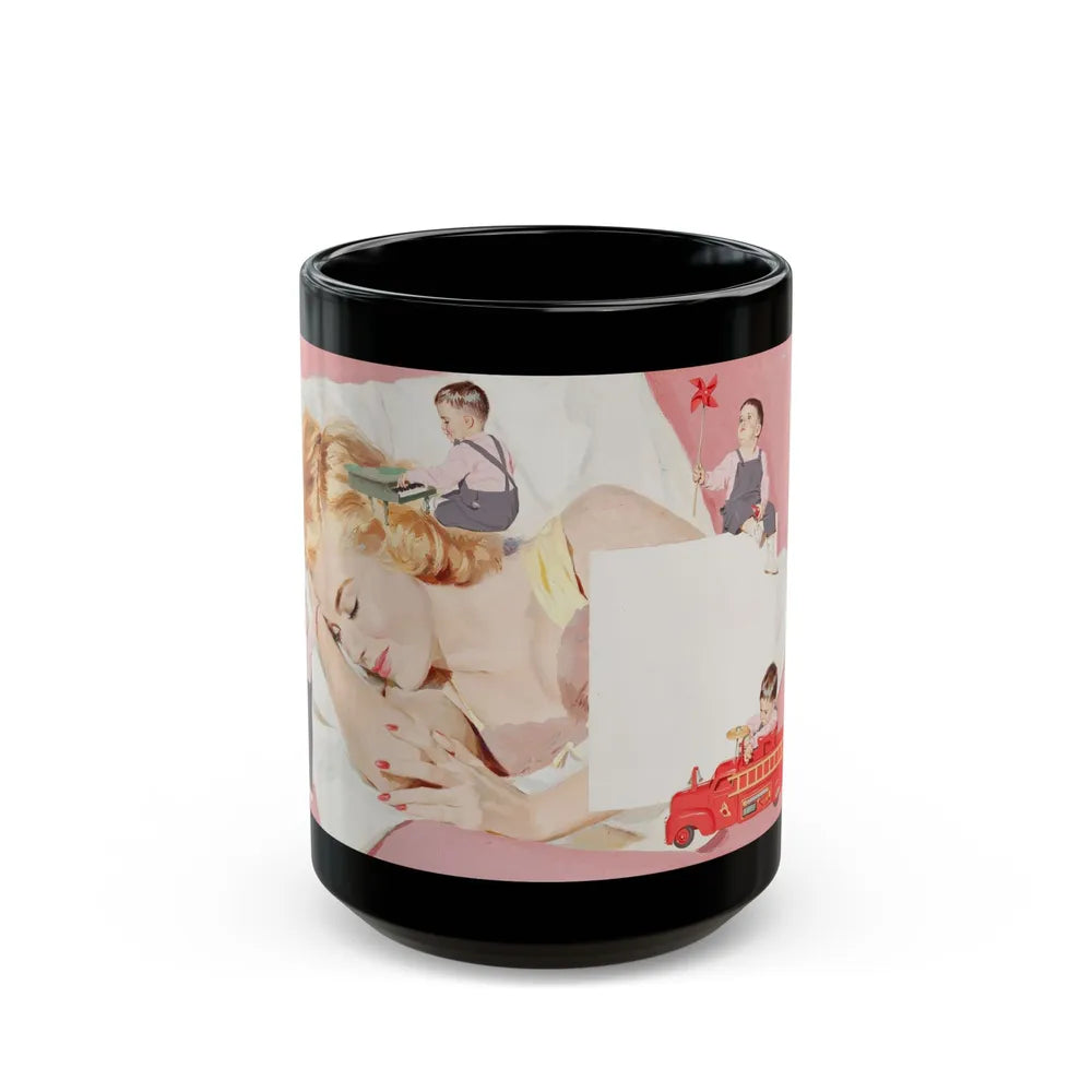 Dreaming of Baby - Black Coffee Mug-15oz-Go Mug Yourself