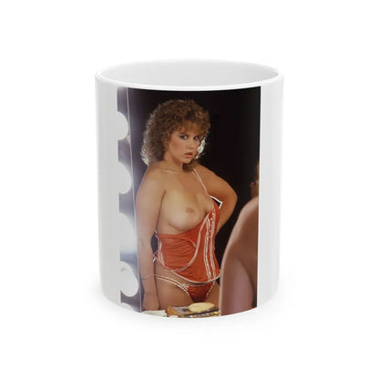 Linda Blair #261 - Partially Topless (Vintage Female Icon) White Coffee Mug-11oz-Go Mug Yourself